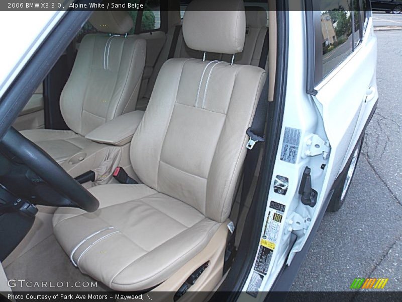 Alpine White / Sand Beige 2006 BMW X3 3.0i