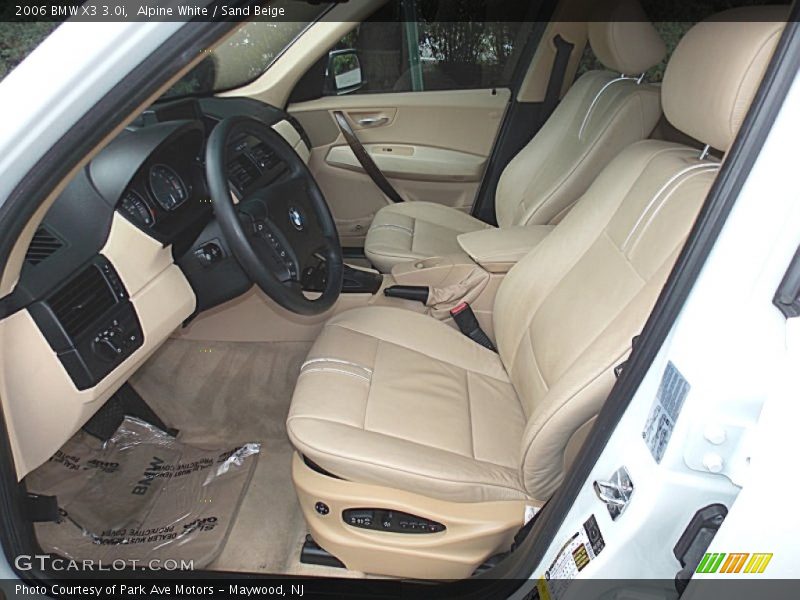 Alpine White / Sand Beige 2006 BMW X3 3.0i