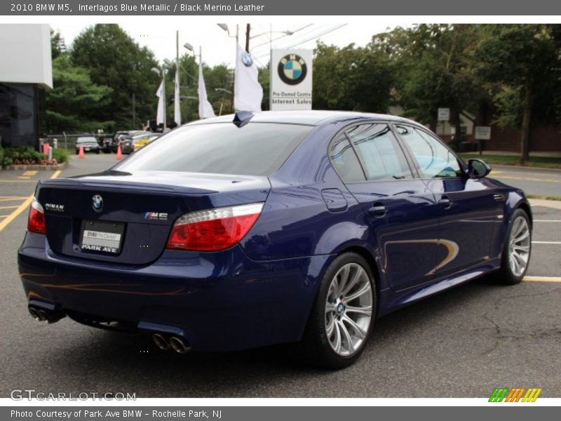 Interlagos Blue Metallic / Black Merino Leather 2010 BMW M5