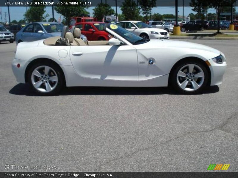 Alpine White / Beige 2007 BMW Z4 3.0i Roadster