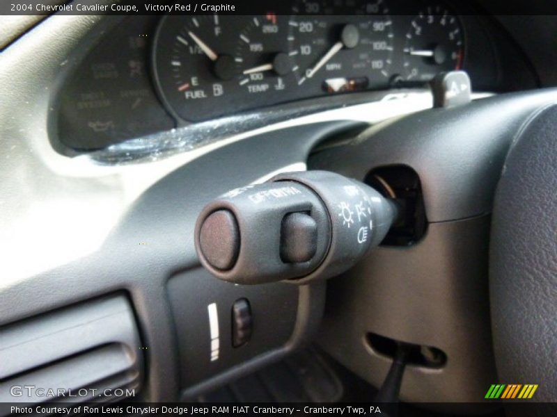 Victory Red / Graphite 2004 Chevrolet Cavalier Coupe