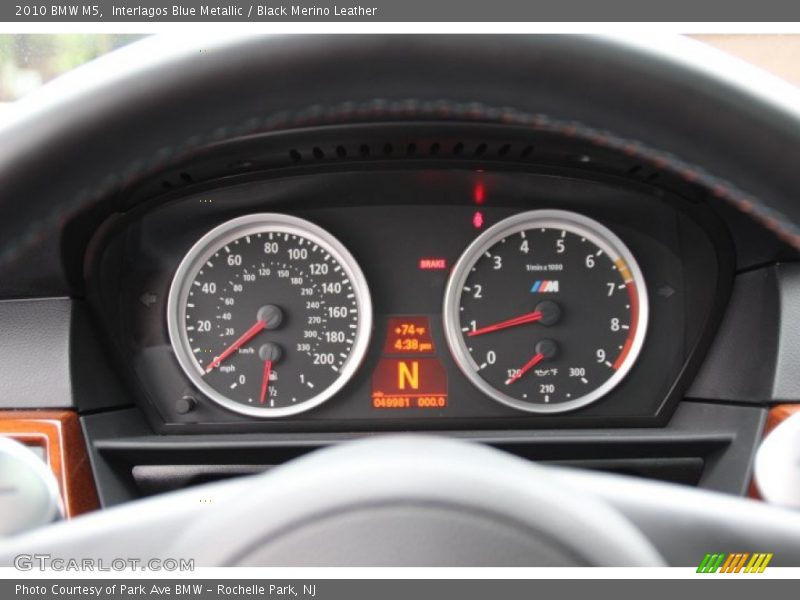 Interlagos Blue Metallic / Black Merino Leather 2010 BMW M5