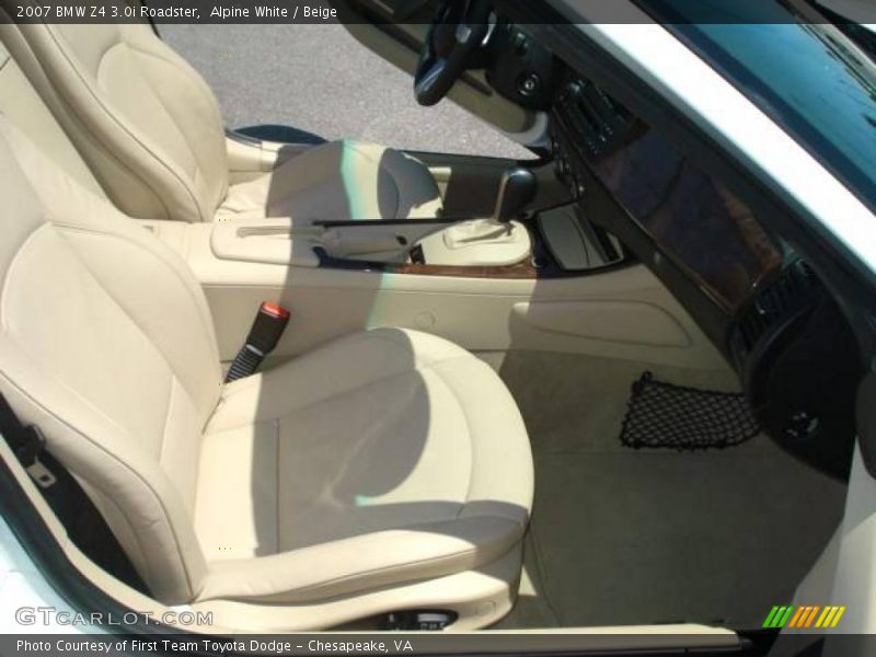 Alpine White / Beige 2007 BMW Z4 3.0i Roadster