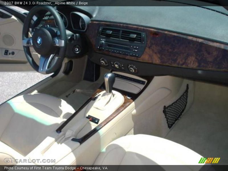 Alpine White / Beige 2007 BMW Z4 3.0i Roadster