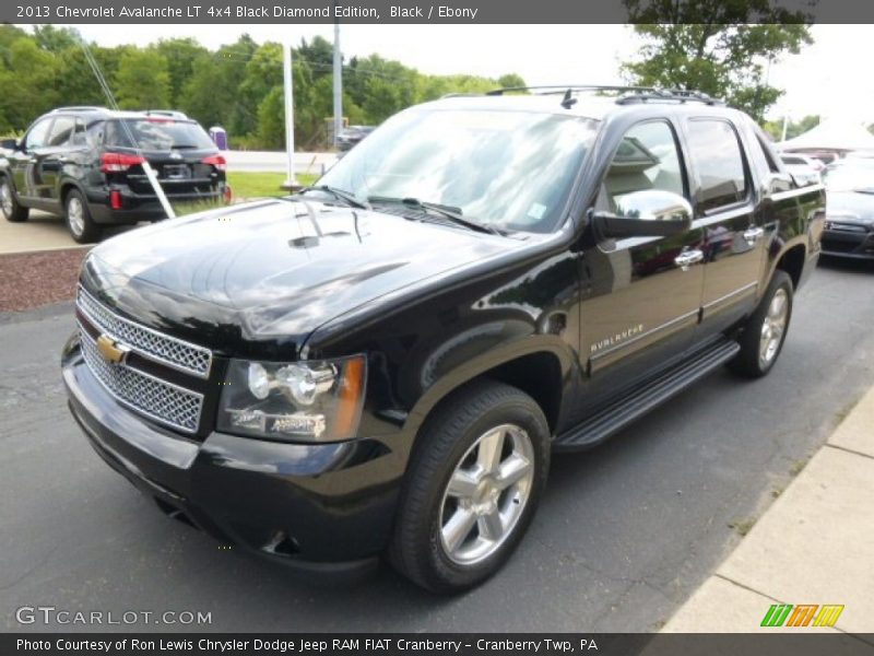 Black / Ebony 2013 Chevrolet Avalanche LT 4x4 Black Diamond Edition