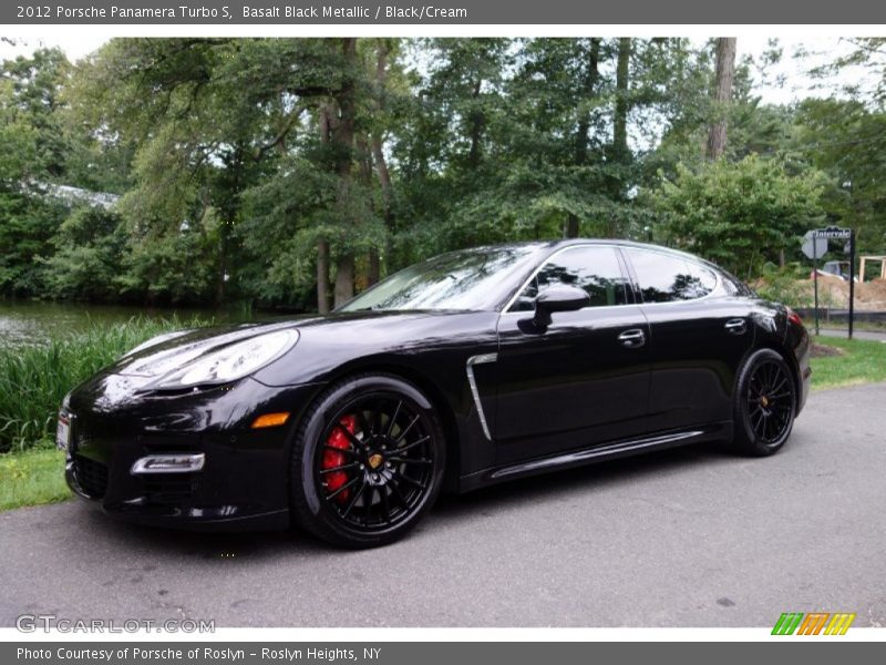 Basalt Black Metallic / Black/Cream 2012 Porsche Panamera Turbo S