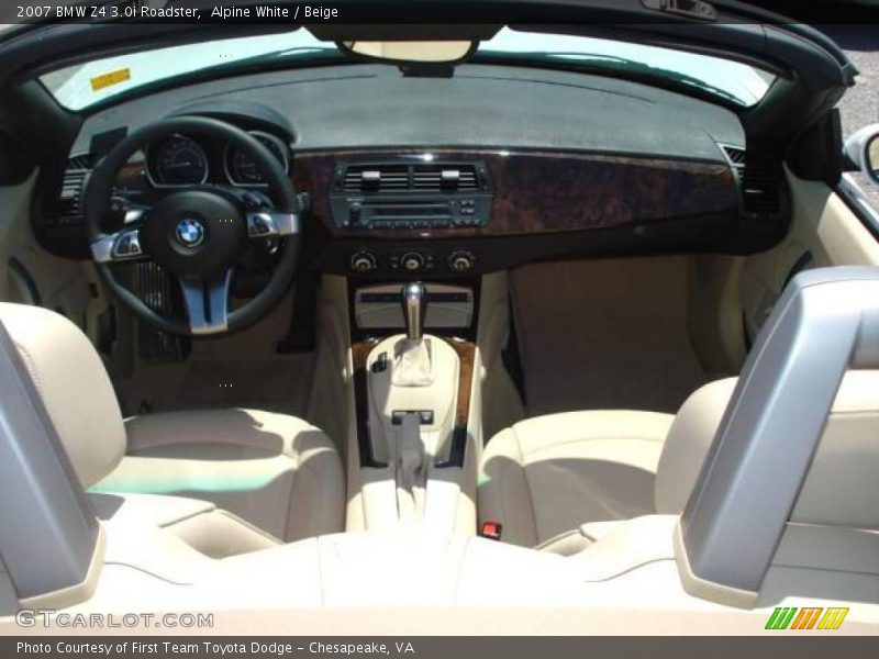 Alpine White / Beige 2007 BMW Z4 3.0i Roadster