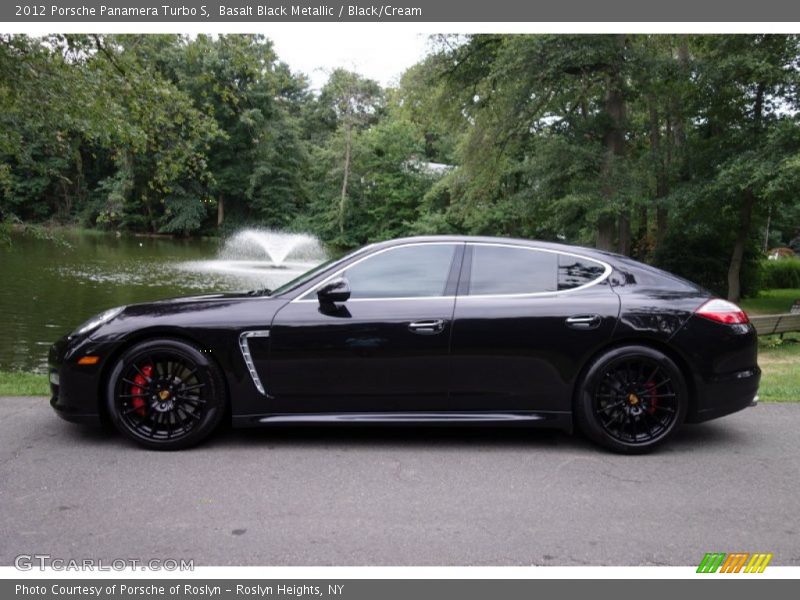 Basalt Black Metallic / Black/Cream 2012 Porsche Panamera Turbo S