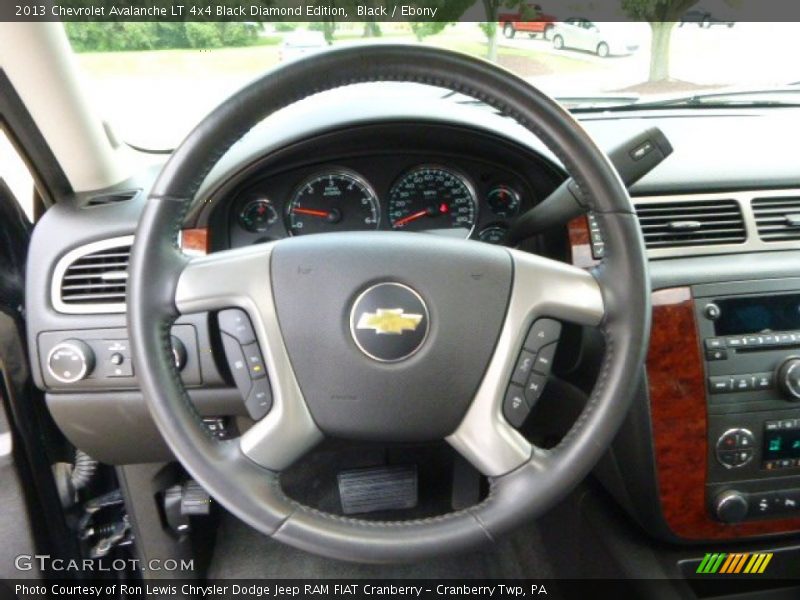 Black / Ebony 2013 Chevrolet Avalanche LT 4x4 Black Diamond Edition