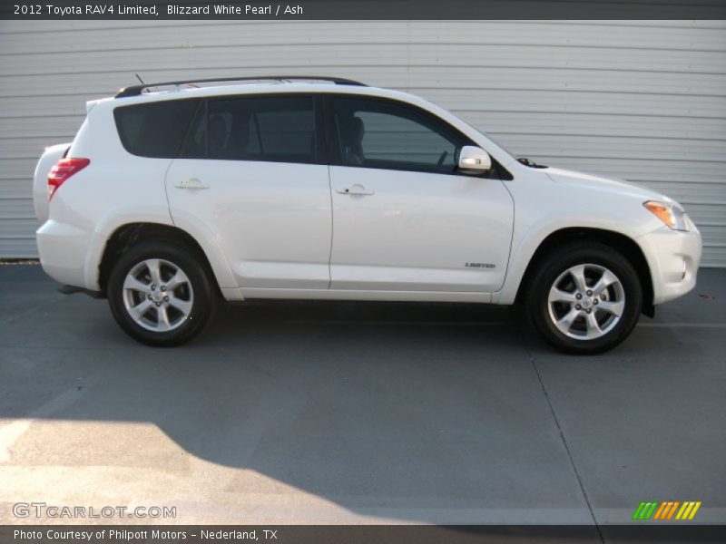 Blizzard White Pearl / Ash 2012 Toyota RAV4 Limited