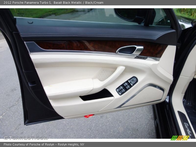 Basalt Black Metallic / Black/Cream 2012 Porsche Panamera Turbo S