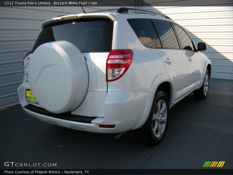Blizzard White Pearl / Ash 2012 Toyota RAV4 Limited