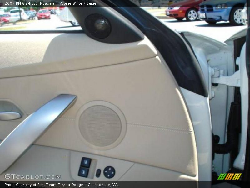 Alpine White / Beige 2007 BMW Z4 3.0i Roadster