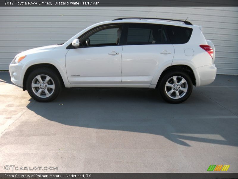Blizzard White Pearl / Ash 2012 Toyota RAV4 Limited