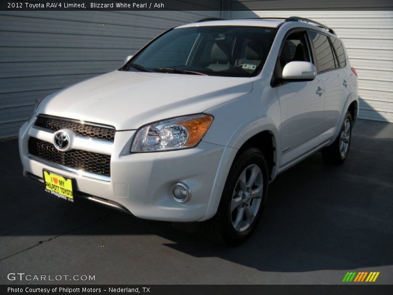 Blizzard White Pearl / Ash 2012 Toyota RAV4 Limited