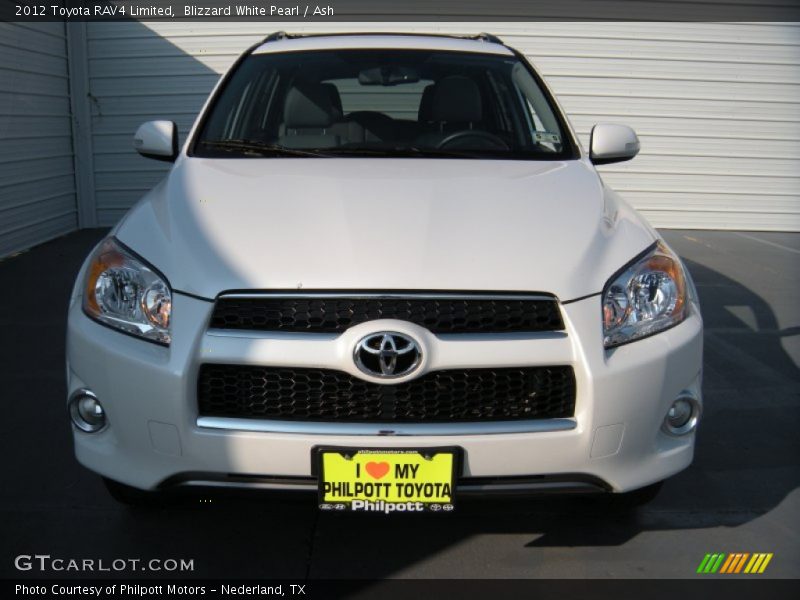 Blizzard White Pearl / Ash 2012 Toyota RAV4 Limited