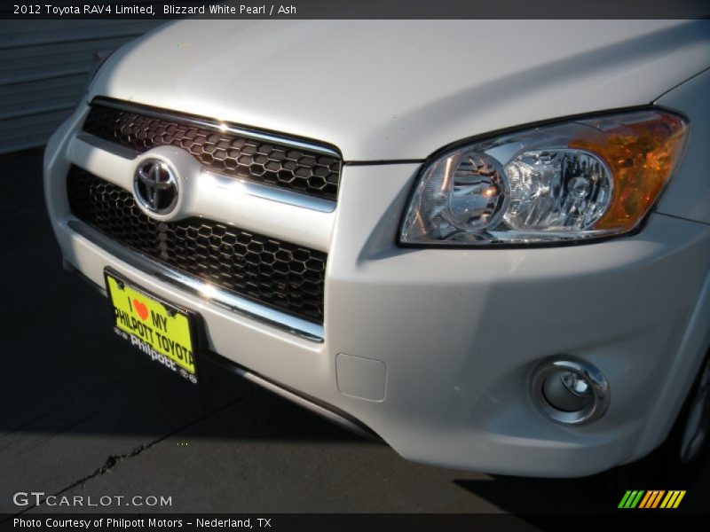 Blizzard White Pearl / Ash 2012 Toyota RAV4 Limited