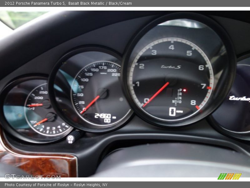 Basalt Black Metallic / Black/Cream 2012 Porsche Panamera Turbo S