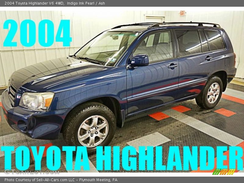 Indigo Ink Pearl / Ash 2004 Toyota Highlander V6 4WD