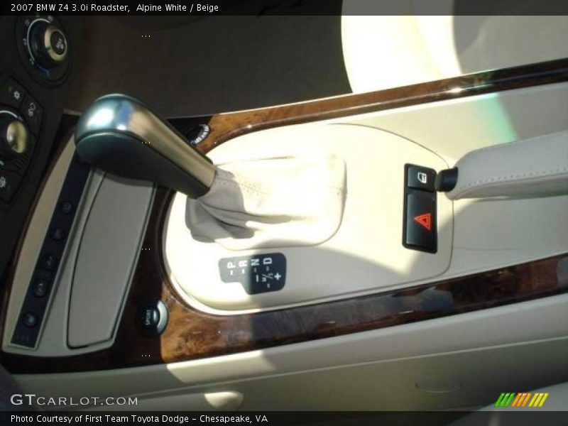 Alpine White / Beige 2007 BMW Z4 3.0i Roadster