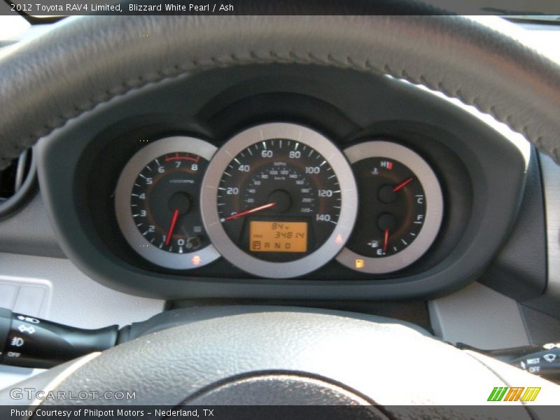 Blizzard White Pearl / Ash 2012 Toyota RAV4 Limited