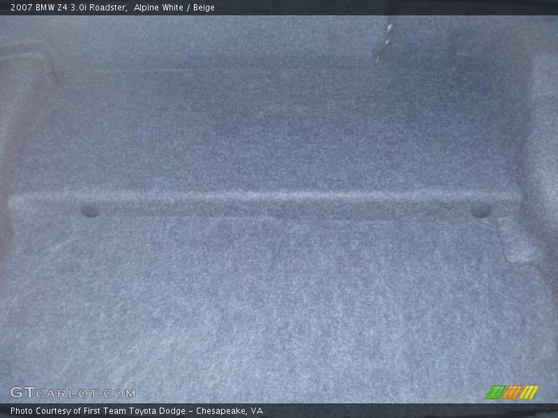 Alpine White / Beige 2007 BMW Z4 3.0i Roadster