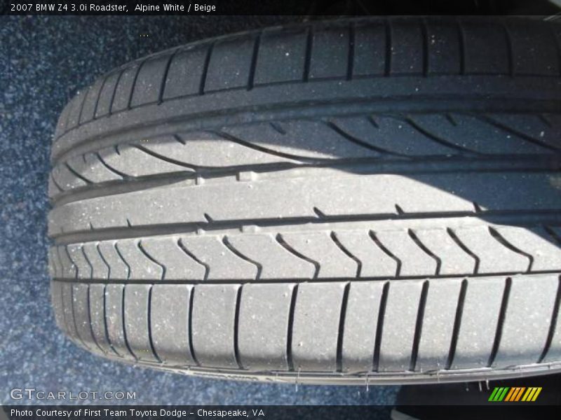 Alpine White / Beige 2007 BMW Z4 3.0i Roadster