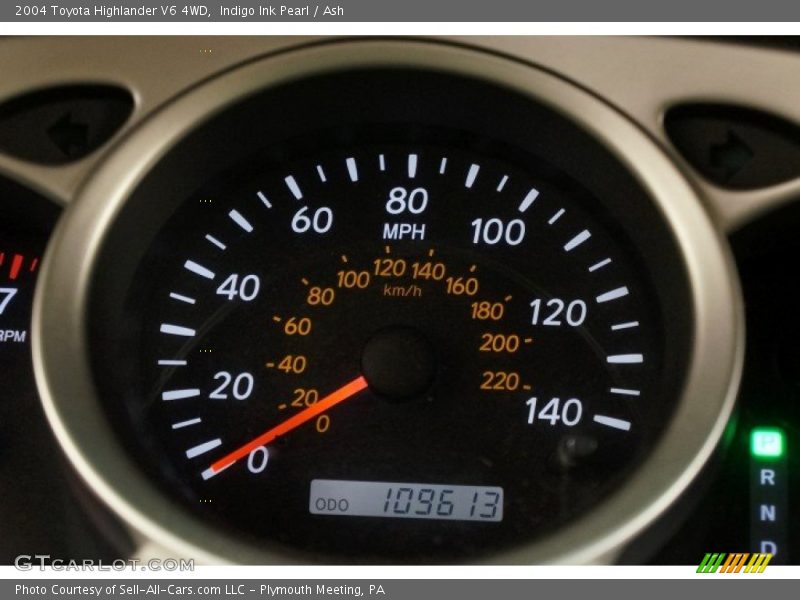 Indigo Ink Pearl / Ash 2004 Toyota Highlander V6 4WD
