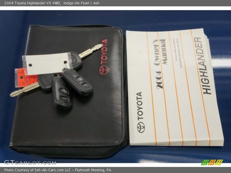 Indigo Ink Pearl / Ash 2004 Toyota Highlander V6 4WD