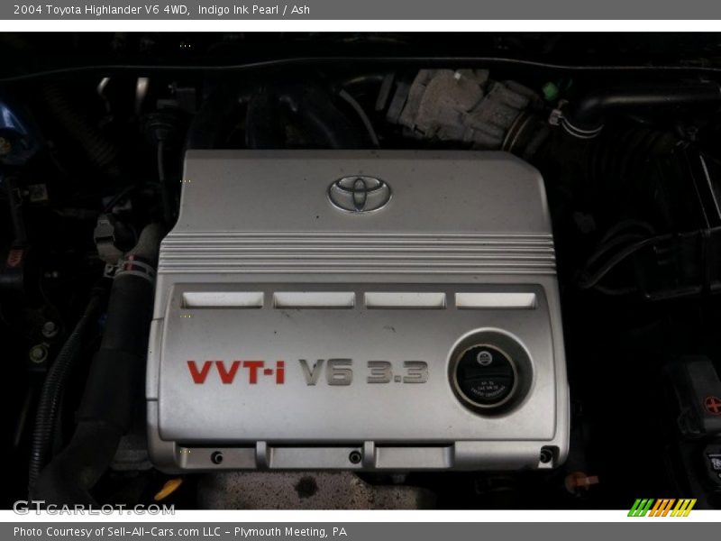 Indigo Ink Pearl / Ash 2004 Toyota Highlander V6 4WD
