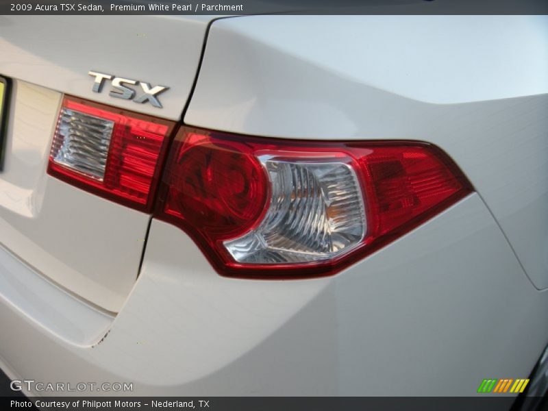 Premium White Pearl / Parchment 2009 Acura TSX Sedan