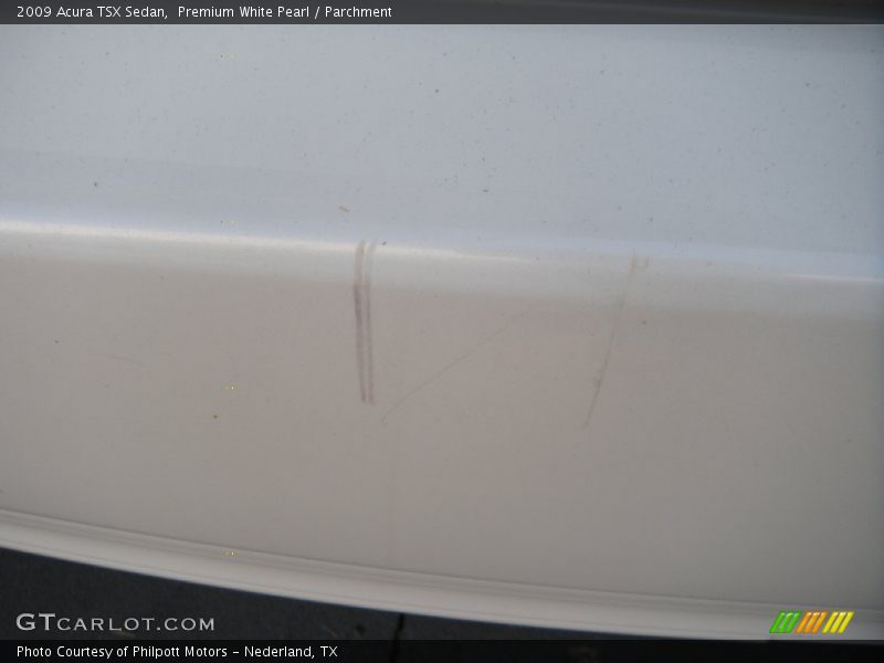 Premium White Pearl / Parchment 2009 Acura TSX Sedan