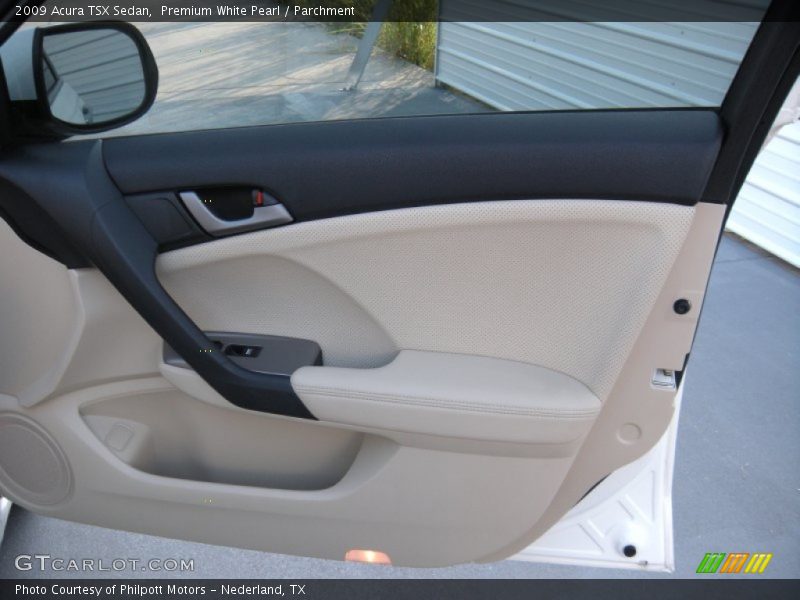 Premium White Pearl / Parchment 2009 Acura TSX Sedan