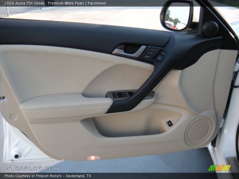 Premium White Pearl / Parchment 2009 Acura TSX Sedan