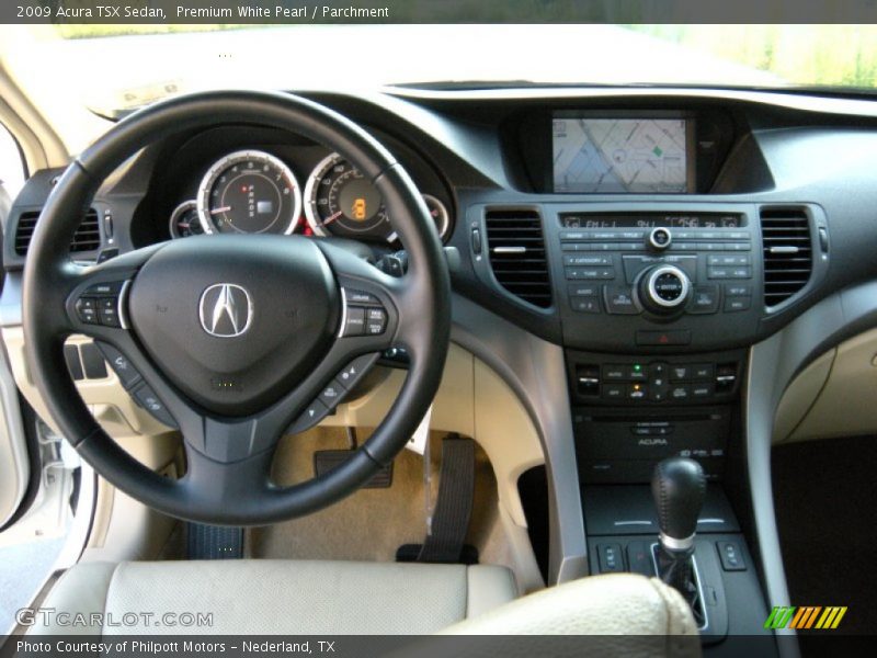Premium White Pearl / Parchment 2009 Acura TSX Sedan