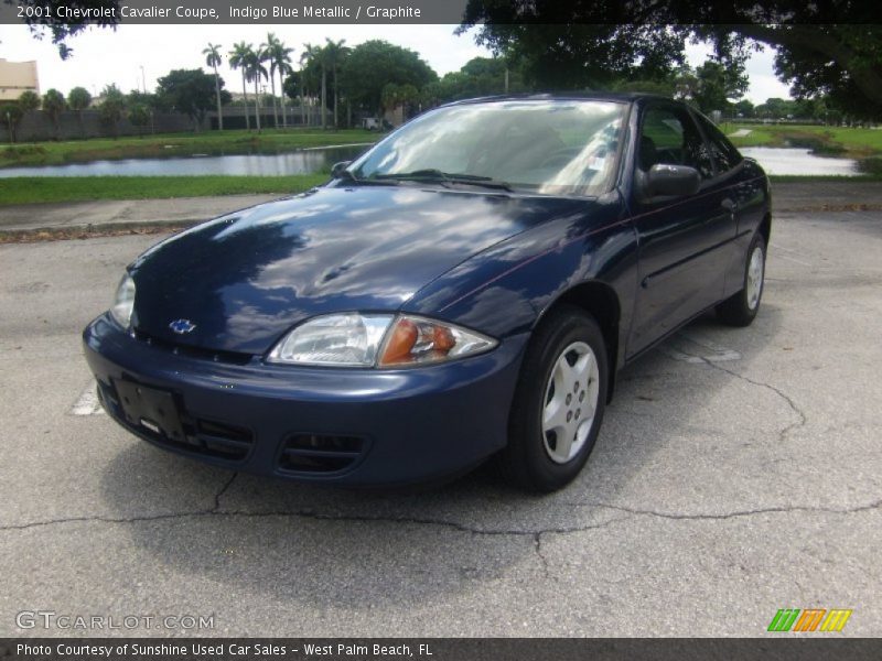 Indigo Blue Metallic / Graphite 2001 Chevrolet Cavalier Coupe