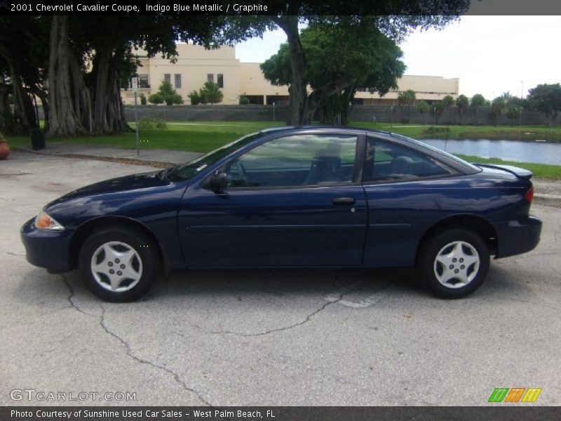 Indigo Blue Metallic / Graphite 2001 Chevrolet Cavalier Coupe