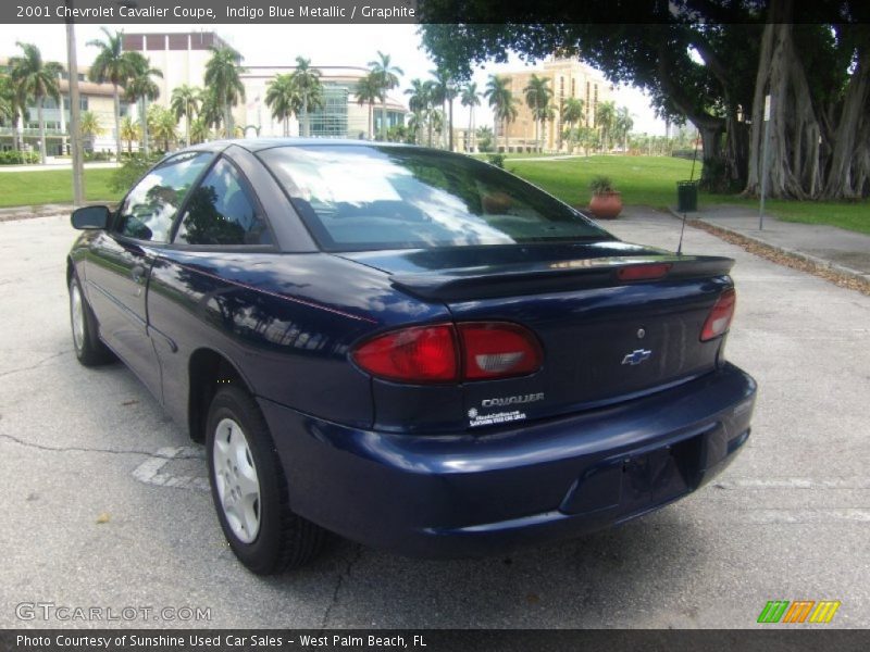 Indigo Blue Metallic / Graphite 2001 Chevrolet Cavalier Coupe