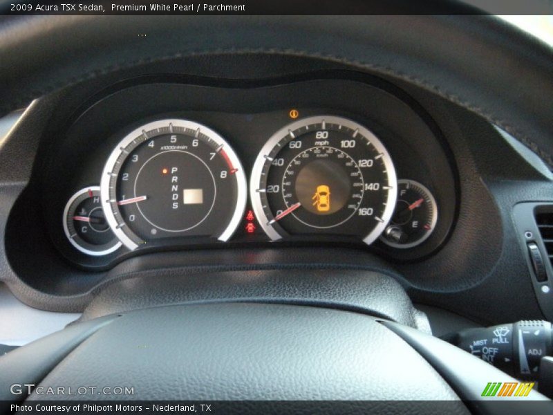 Premium White Pearl / Parchment 2009 Acura TSX Sedan