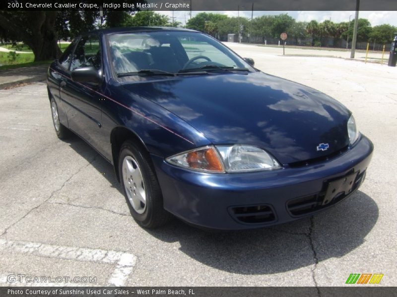 Indigo Blue Metallic / Graphite 2001 Chevrolet Cavalier Coupe
