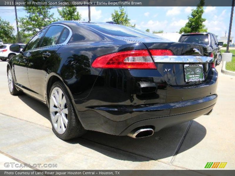 Ebony Black / Barley Beige/Truffle Brown 2011 Jaguar XF Premium Sport Sedan