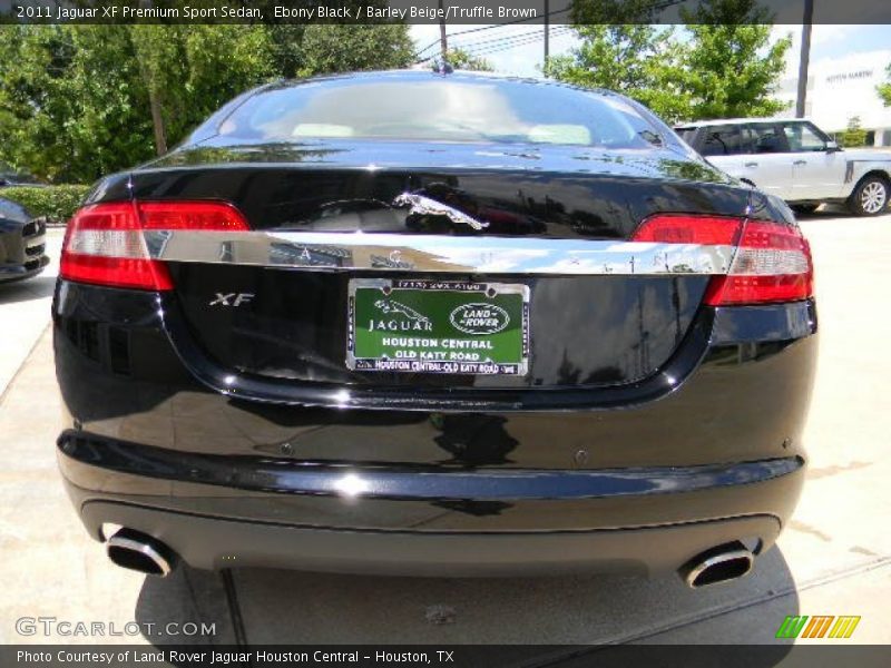 Ebony Black / Barley Beige/Truffle Brown 2011 Jaguar XF Premium Sport Sedan