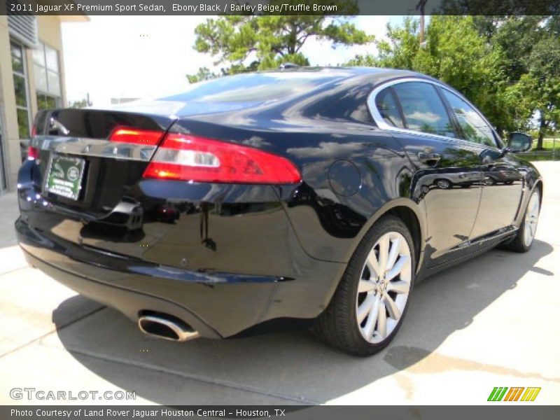 Ebony Black / Barley Beige/Truffle Brown 2011 Jaguar XF Premium Sport Sedan