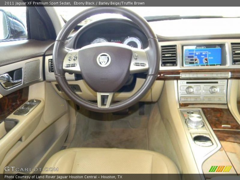 Ebony Black / Barley Beige/Truffle Brown 2011 Jaguar XF Premium Sport Sedan