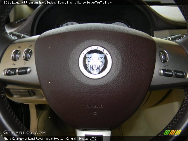 Ebony Black / Barley Beige/Truffle Brown 2011 Jaguar XF Premium Sport Sedan