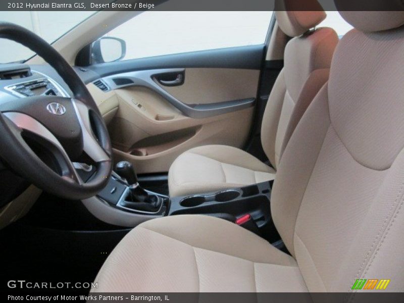 Desert Bronze / Beige 2012 Hyundai Elantra GLS