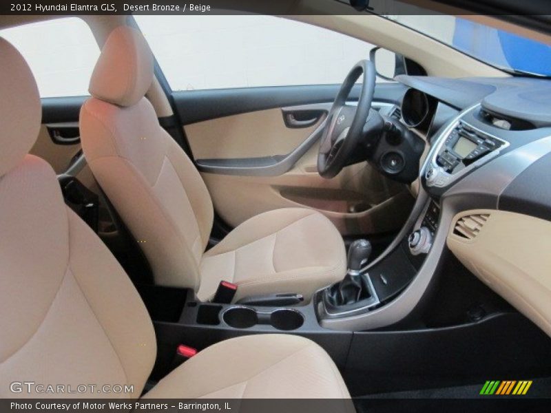 Desert Bronze / Beige 2012 Hyundai Elantra GLS
