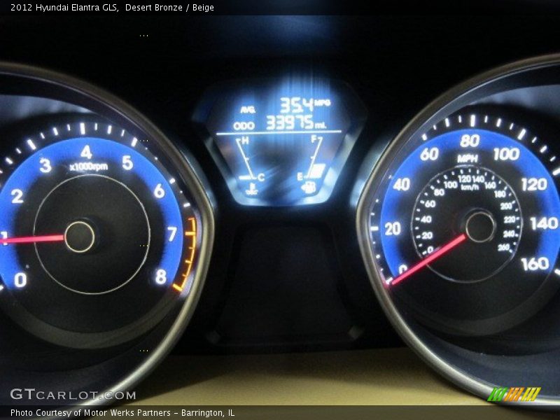 Desert Bronze / Beige 2012 Hyundai Elantra GLS