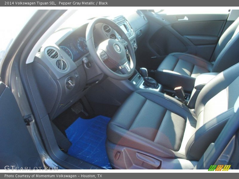 Pepper Gray Metallic / Black 2014 Volkswagen Tiguan SEL