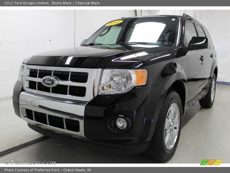Ebony Black / Charcoal Black 2012 Ford Escape Limited